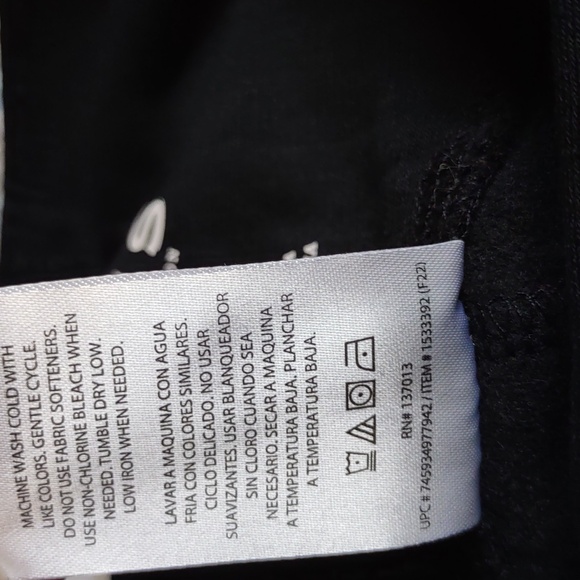 NWT Orvis Small Black High Rise Soft Fleece Wide Waistband Cozy Legging - Picture 16 of 16